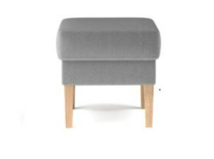 Taburet TACO cu picioare nuanta lemnului, personalizabil 49x49xH45cm