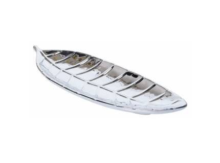 Platou mare frunza argintie 35x12x3.5cm