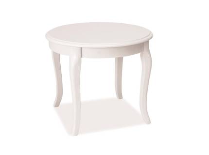 Masuta ROYAL D WHITE din MDF alb, lemn alb 0xH50cm