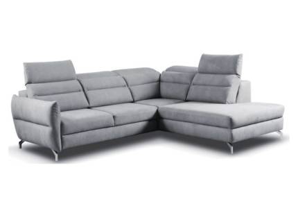 Coltar extensibil MONTALE cu lada pentru depozitare, tetiere reglabile 261x229cm