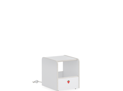 Taburet cu spatiu de depozitare jucarii MONTES WHITE 