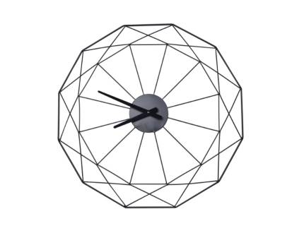 Ceas de perete metal negru 60x58x5cm