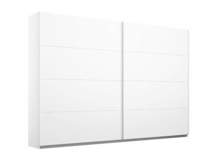 Dulap cu usi glisante MEMPHIS 271x210x62cm alb alpin, maner aluminiu