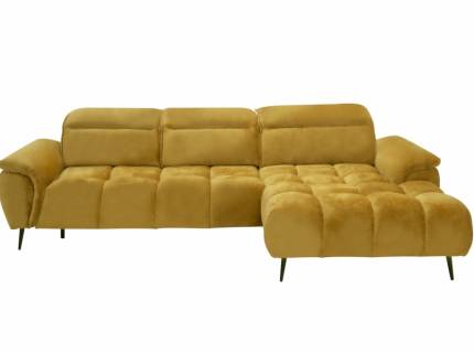 Coltar cu reglaj electric MONTANA MINI cu tetiere reglabile, personalizabil 276x185cm