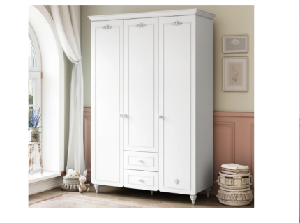 Dulap cu 3 usi si 2 sertare ROMANTICA