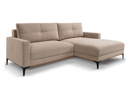 Coltar extensibil BERGAMO cu lada pentru depozitare, personalizabil 238x162cm