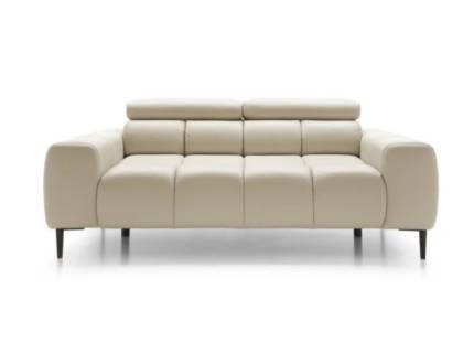 Canapea 3 locuri fixa PLAZA cu tetiere reglabile, personalizabila 212x105cm