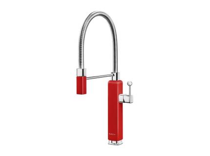 Baterie de bucatarie retro Smeg MDF50RD, rosu