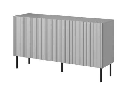 Comoda cu 3 usi ASENSIO 150x81x42cm gri