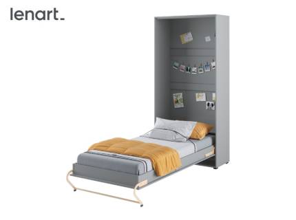 LENART PRO CONCEPT CP-03 pat (90x200cm) rabatabil pe perete 105x46-237x217cm gri