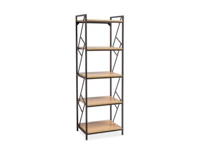 Etajera cu 5 rafturi TABLO R5 60x180x45cm stejar/ negru