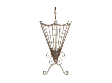 Suport metalic auriu pentru umbrele