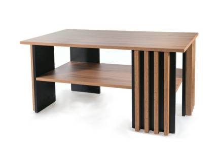 Masuta EVITA cu spatiu tip suport, din PAL stejar artisan + negru 100x60xH50cm