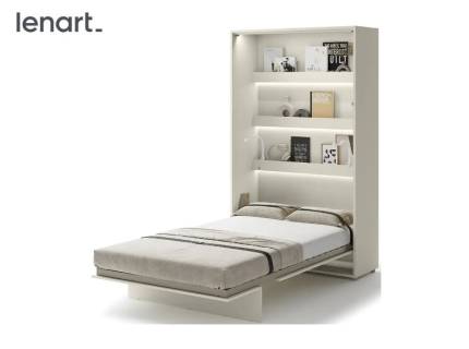 LENART BED CONCEPT BC-02 pat (120x200cm) rabatabil pe perete 131x46-228x218cm casmir