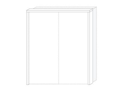 Rama passepartout dulap fara led 182cm PIANO WHITE 