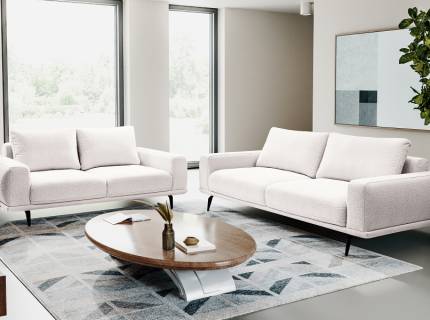 Set canapele 3+2 locuri SELENE personalizabil - canapea 3 locuri extensibila 242x115cm, canapea 2 locuri 202x115cm