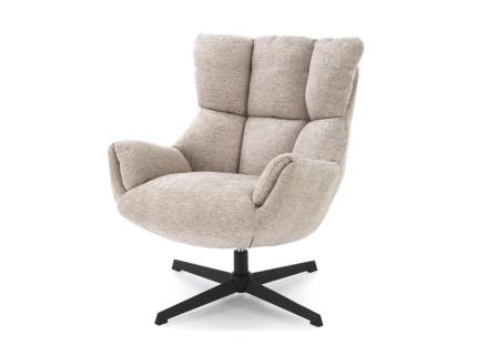 Fotoliu ORINOKO rotativ, material textil bej 72x79xH87cm