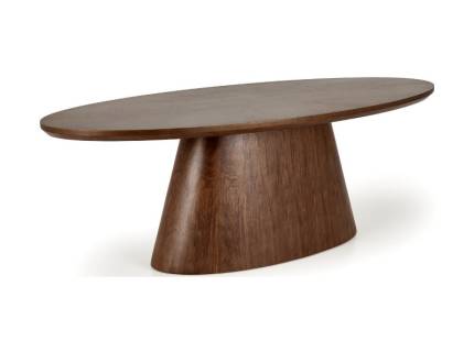 Masa VAGNER din MDF si furnir natural nuanta nucului, 220x98xH76cm