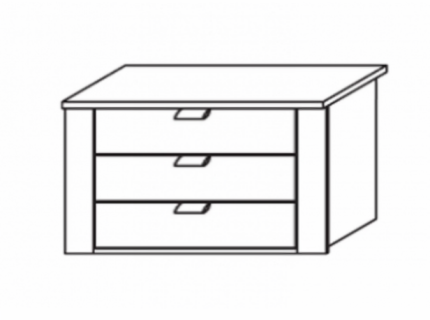 Caseta cu 3 sertare 88x53cm  