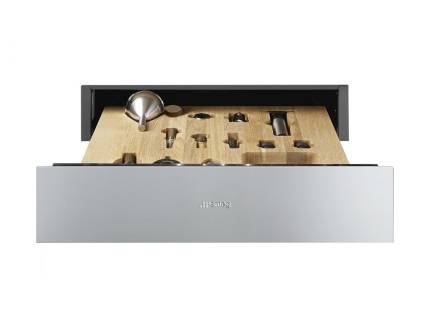 Sertar termic incorporabil Smeg Classica CPS315X, inox, 15 cm