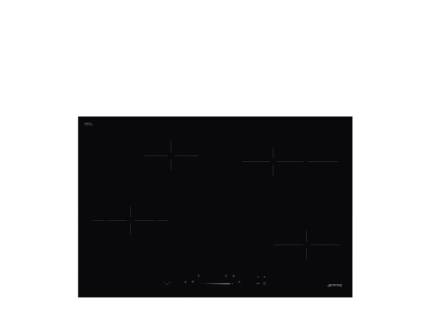 Plita incorporabila vitroceramica Smeg SE484EMTD, 80 cm latime