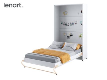 LENART PRO CONCEPT CP-02 pat (120x200cm) rabatabil pe perete 135x46-237x217cm alb alpin/ alb lucios