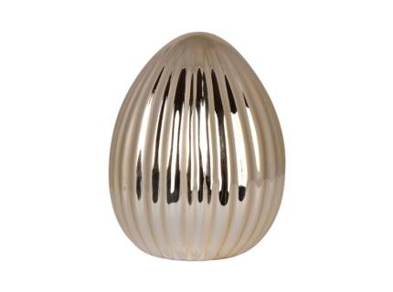 Ou ceramic auriu mare 16.5x16.5x23cm