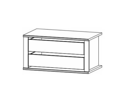 Caseta cu 2 sertare 88x45cm