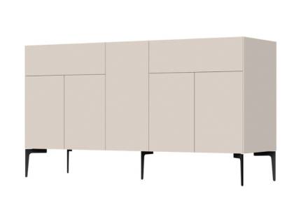 Comoda cu 5 usi si 2 sertare SKY 45 150x83x47cm casmir/ stejar tabac 