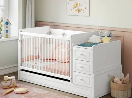 Patut transformabil (70x115-70x160cm) ROMANTICA BABY