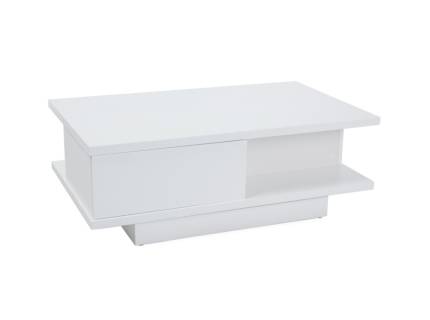 Masuta ARIA cu sertare pentru depozitare, din MDF alb 100x60xH36cm