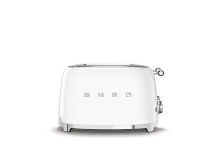 Prajitor de paine Smeg TSF03WHEU, 2000 W, alb, retro
