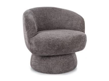 Fotoliu COSMIC RAVEN cu cadru tapitat, design minimalist si rotunjit, material textil 68x75xH70cm