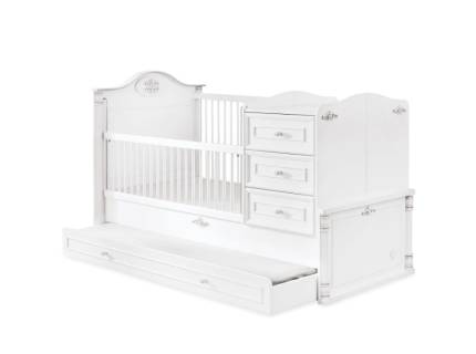 Patut transformabil cu pat suplimentar (80x180cm) ROMANTIC BABY 