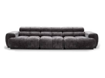 Canapea 3 locuri CHANI fixa, cu tetiere reglabile, personalizabila 313x113cm