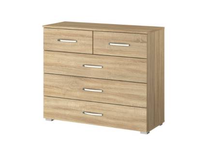 Comoda cu 5 sertare ADITIO 80x81x42cm stejar sonoma 